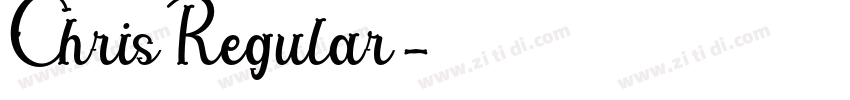 Chris Regular字体转换